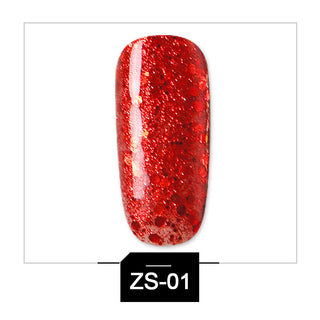  Glitter Phototherapy Nail Polish cashymart