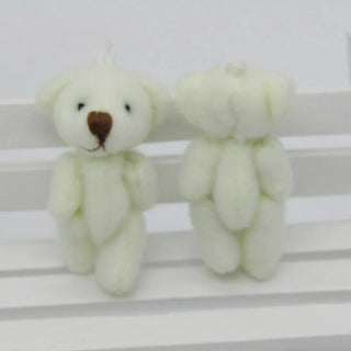 100 Pieces Kawaii Mini Teddy Bear Plush Toys - 3.5CM Stuffed Bears for Weddings and Gifts