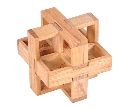  Wooden Educational 3D Brain Teaser Puzzle Toy cashymart