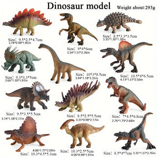  Dino Delight: 12-Piece Action Figure Set cashymart