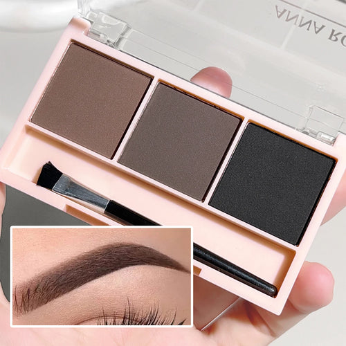  3 Color Brow Powder Set with Brush cashymart