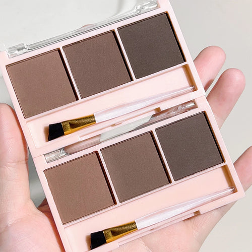  3 Color Brow Powder Set with Brush cashymart