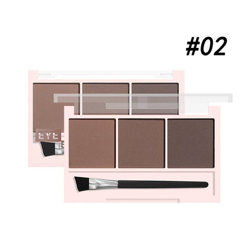  3 Color Brow Powder Set with Brush cashymart
