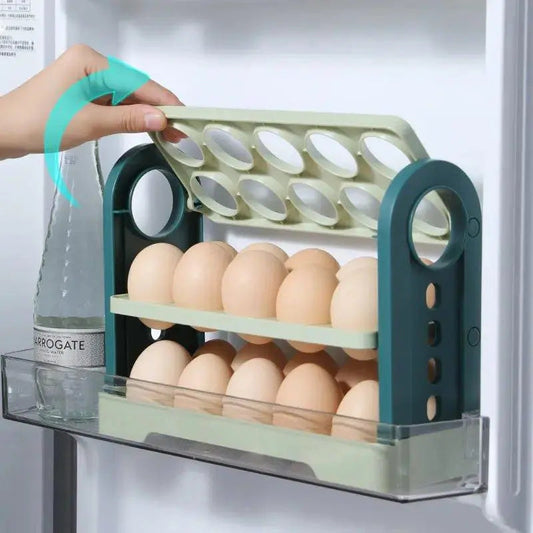  3-Layer Egg Organizer with Flip Design cashymart