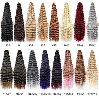  30 Inch Ombre Synthetic Deep Wave Hair cashymart