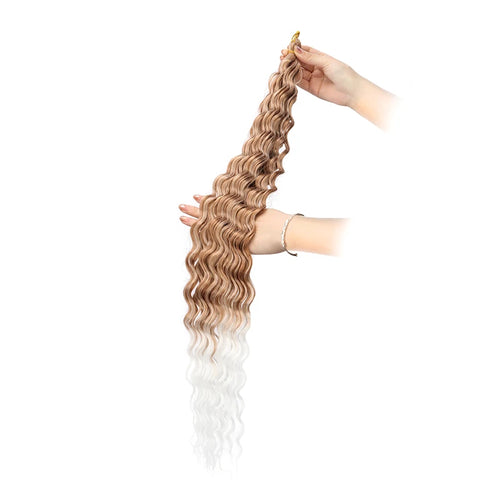  30 Inch Ombre Synthetic Deep Wave Hair cashymart