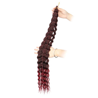 30 Inch Ombre Synthetic Deep Wave Hair cashymart