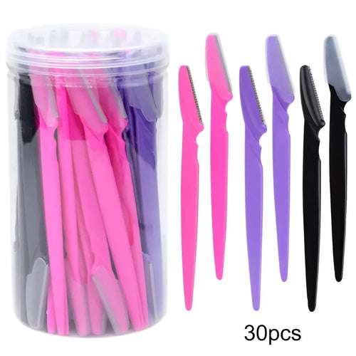  30 Pcs Eyebrow Razors For Women With Precision Safety Cover cashymart