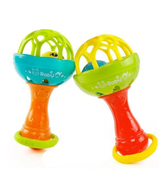  Intelligence Grasping Gums Plastic Hand Bell Rattle cashymart