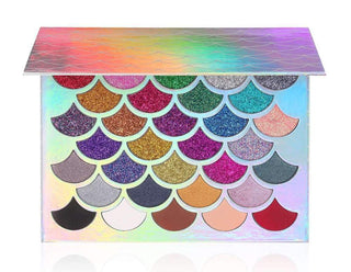  Enchanting Glitter Makeup Palette with 32 Shades cashymart