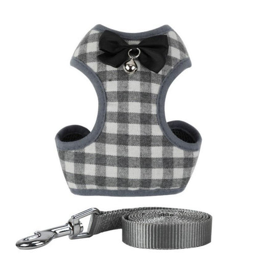  Checkered Small Dog Vest Harness cashymart