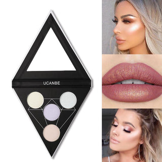  Pyramid Prism DuoChrome Highlighter Palette cashymart