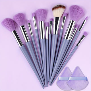  Fluffy Makeup Brush Set & Storage Bag cashymart