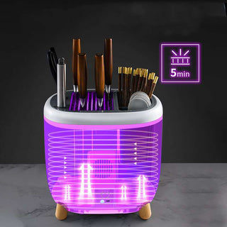  Mini UV Knife Sterilizer Rack for Cutlery and Tableware Storage cashymart