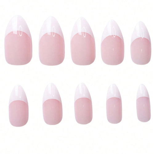  360 Pcs Glossy Pink French Nail Tips cashymart