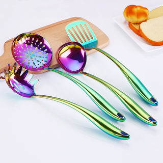  Colorful Stainless Steel Kitchen Utensils Set cashymart