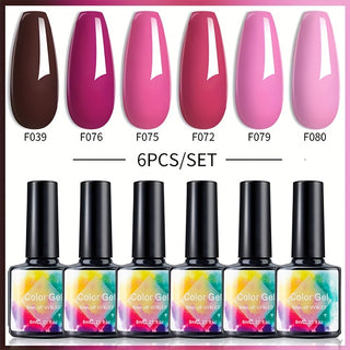  6pc Gel Nail Polish Set cashymart