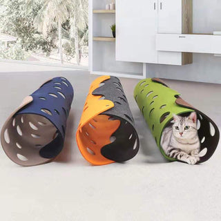  Felt Cat Tunnel with Interchangeable Toys cashymart