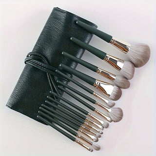  Glamorous Green 14pc Makeup Brush Collection cashymart