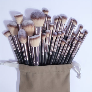  GlamourPro 30-Piece Synthetic Makeup Brush Set cashymart