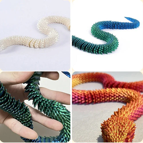  3D Printed Movable Joint Snake Fidget Toy cashymart
