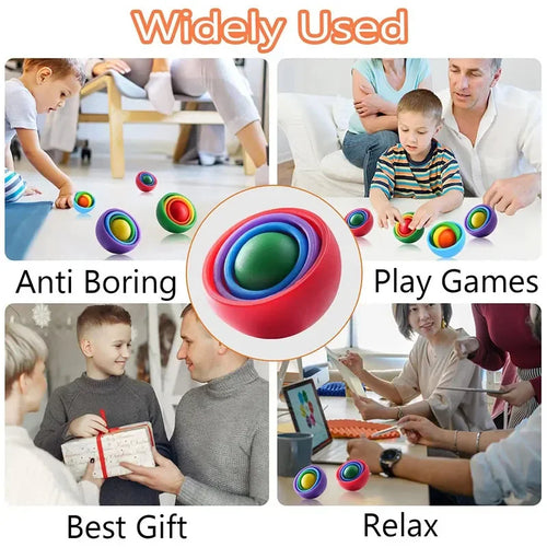  3D Rotation Fidget Gyro Spinner Toy cashymart