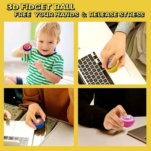  3D Rotation Fidget Gyro Spinner Toy cashymart