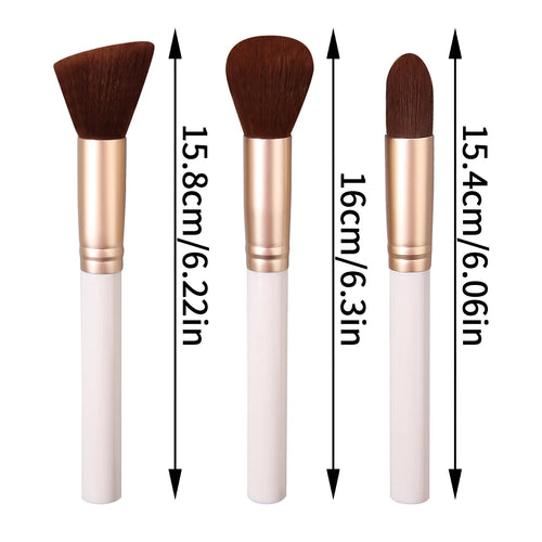  3PCS Premium Makeup Brush Set for Face cashymart
