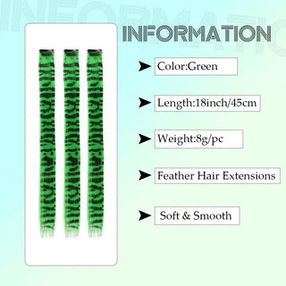  3Pcs Set Colorful Clip-in Hair Extensions cashymart