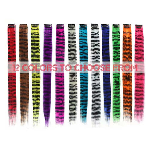  3Pcs Set Colorful Clip-in Hair Extensions cashymart