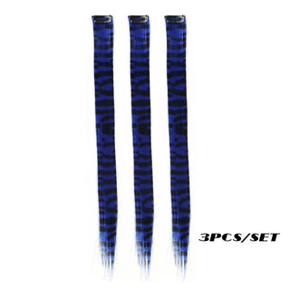  3Pcs Set Colorful Clip-in Hair Extensions cashymart