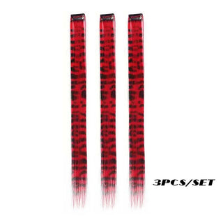  3Pcs Set Colorful Clip-in Hair Extensions cashymart