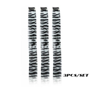  3Pcs Set Colorful Clip-in Hair Extensions cashymart
