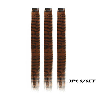  3Pcs Set Colorful Clip-in Hair Extensions cashymart