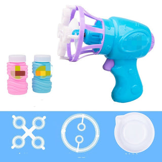  Automatic Children's Electric Fan Bubble Gun cashymart