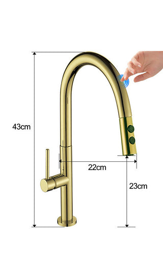  Touch-sensitive Copper Kitchen Faucet cashymart