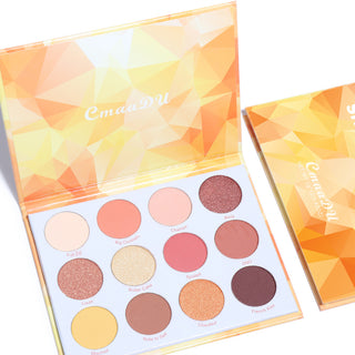  Matte And Metallic Glitter Eyeshadow Palette cashymart