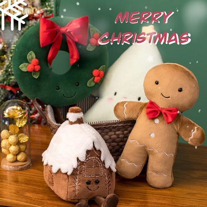  Christmas Gingerbread Man Igloo And Christmas Tree Plush Toy cashymart