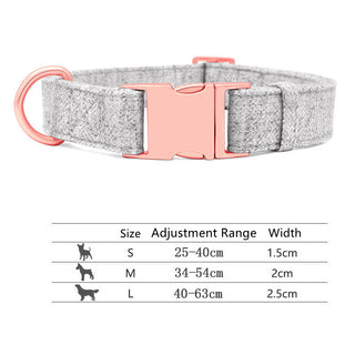  Engraved Adjustable Non-Woven Dog Collar cashymart