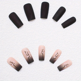  Chic 24 Pcs Oval Press-On Nails cashymart