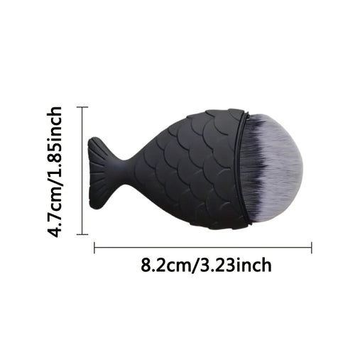  3pcs Black Fish Scale Makeup Brushes cashymart
