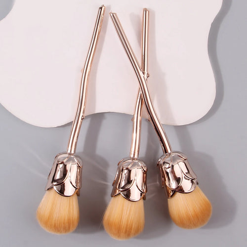  3pcs Rose Powder Brush Set for Beginners cashymart