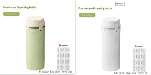  4-in-1 Travel Dispenser Bottles cashymart