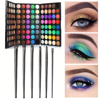  120-Color Eye Shadow & Brush Set cashymart