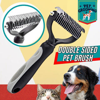  Double-Sided Pet Grooming Brush cashymart