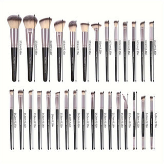  GlamourPro 30-Piece Synthetic Makeup Brush Set cashymart