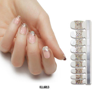  Pearlescent Gloss Nail Polish Film Sticker cashymart