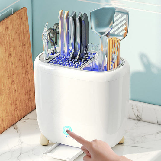  Mini UV Knife Sterilizer Rack for Cutlery and Tableware Storage cashymart