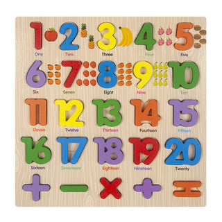  Educational Wooden Cartoon Hand Grab Puzzle Board for Children's Day Gift cashymart