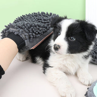  Dual-Sided Pet Bathing Brush and Grooming Glove cashymart